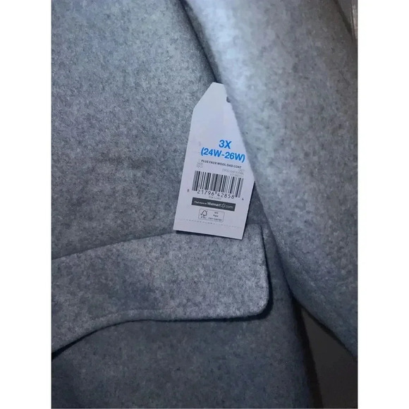 Time and Tru grey peacock sz 3X nwt Normcore Comfy Preppy - Picture 3 of 6